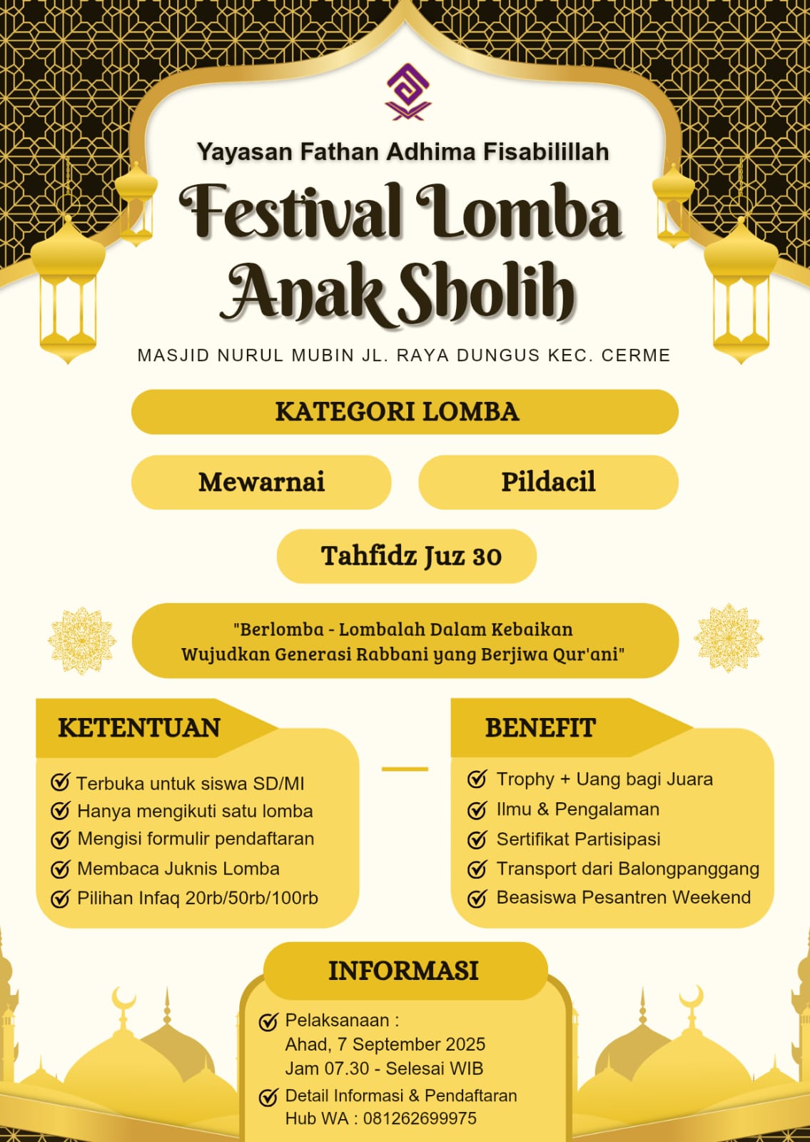 Festival Lomba Anak Sholeh 2025